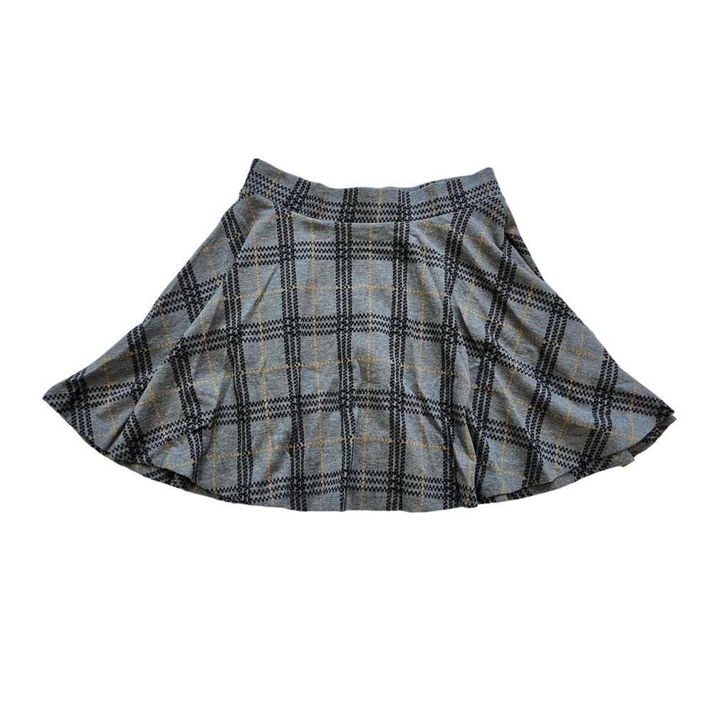 Glo Fashion London A-Line Plaid Mini Skirt Medium